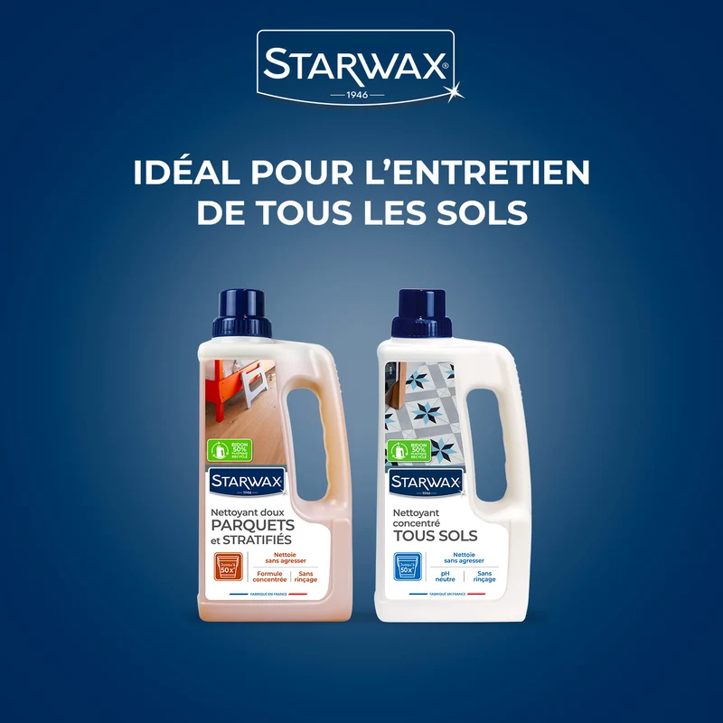Nettoyant doux pour sols intérieurs