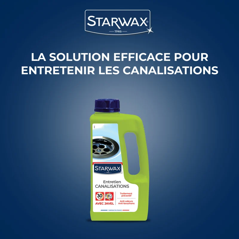 Entretien javel pour canalisations