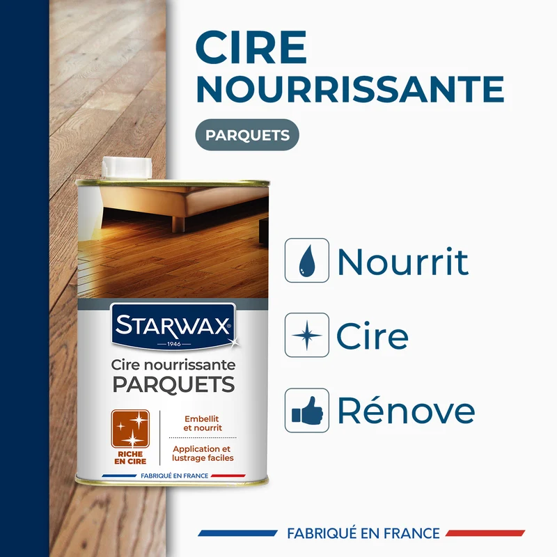 Cire concentrée pour parquets cirés