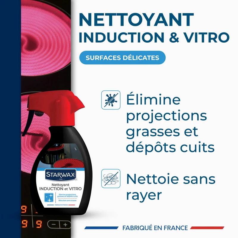 Nettoyant quotidien pour vitrocéramique et induction