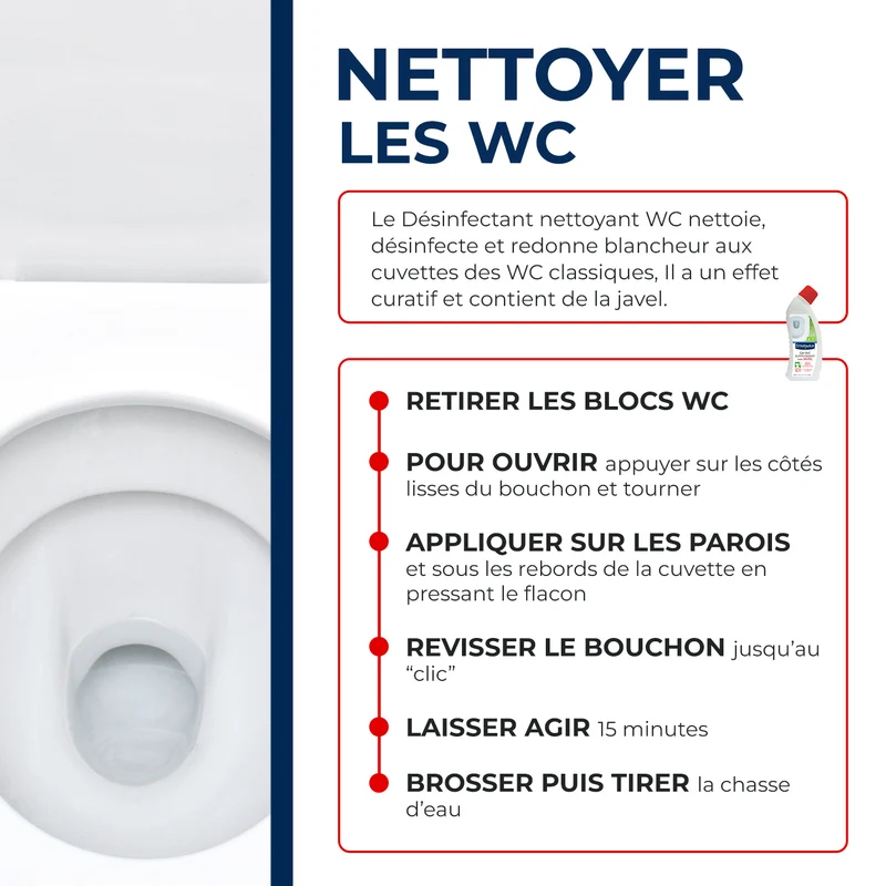 Gel WC surpuissant avec Javel