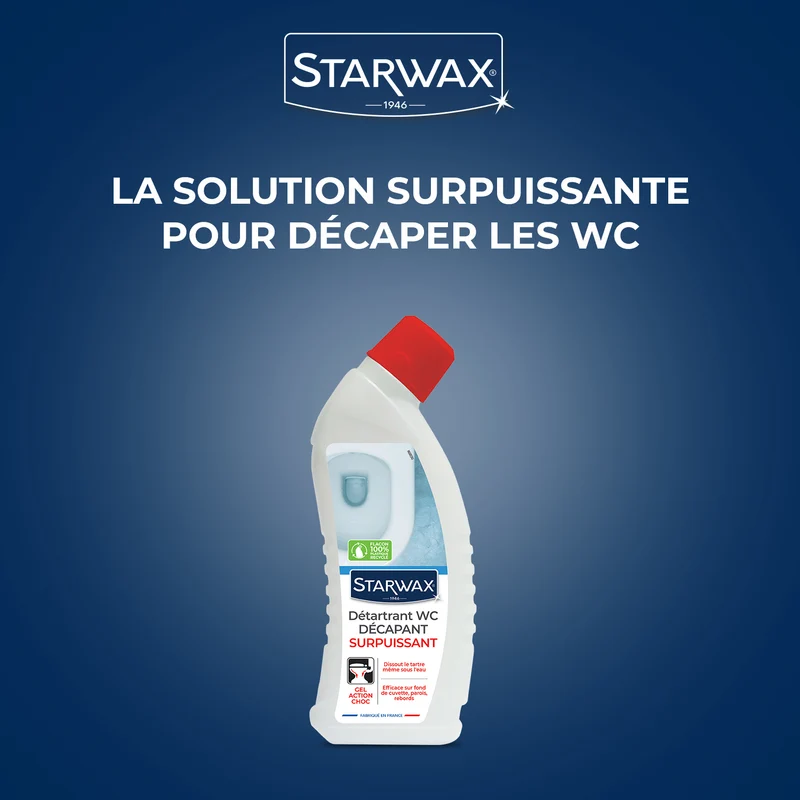 Détartrant surpuissant gel pour WC