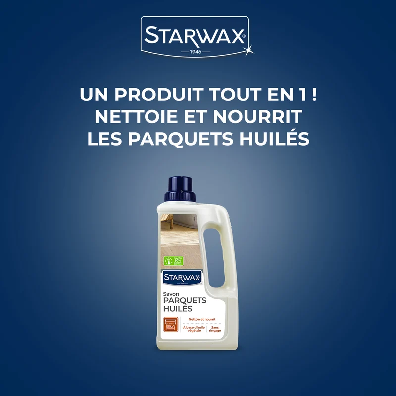 Savon d'entretien pour parquets huilés