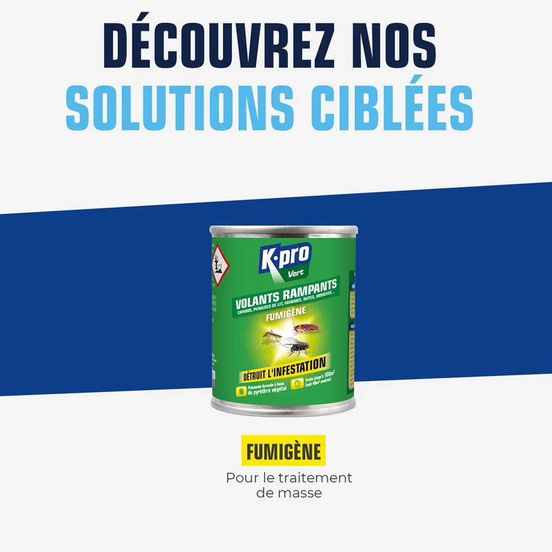 Fumigène contre les insectes volants et rampants