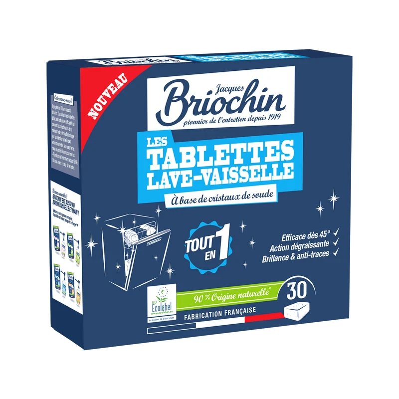 Les tablettes lave-vaisselle sans parfum