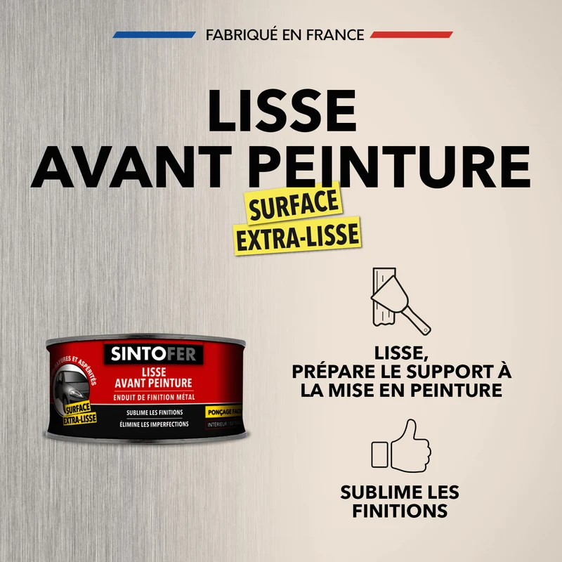 Enduit de finition métal
