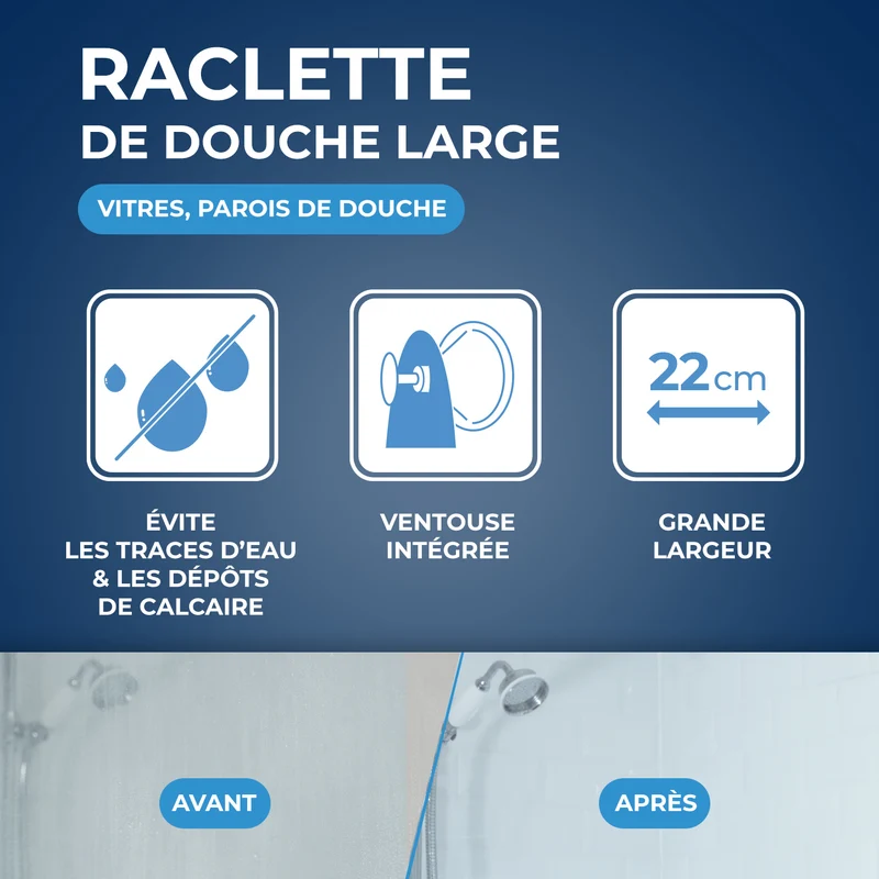 Raclette de douche