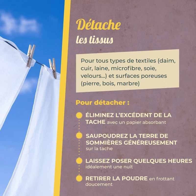 Détachant textiles - Terre de sommières