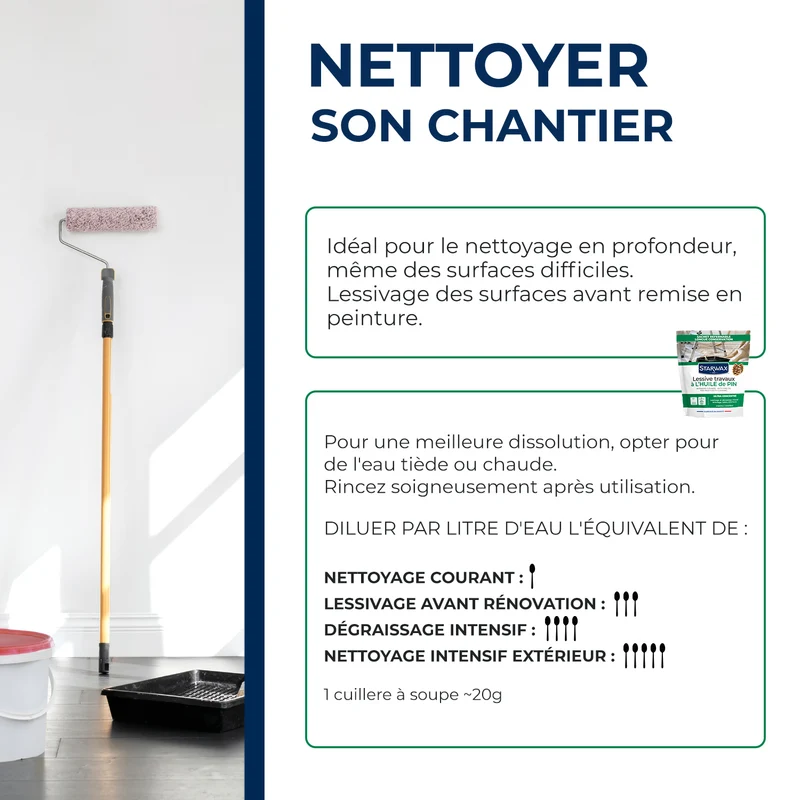 Lessive travaux à l'huile de Pin 1,4KG