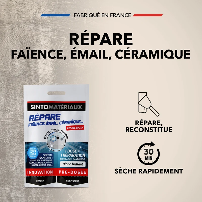 Répare faïence, émail, céramique
