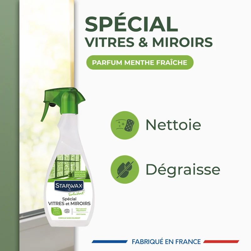 Nettoyant spécial vitres et miroirs