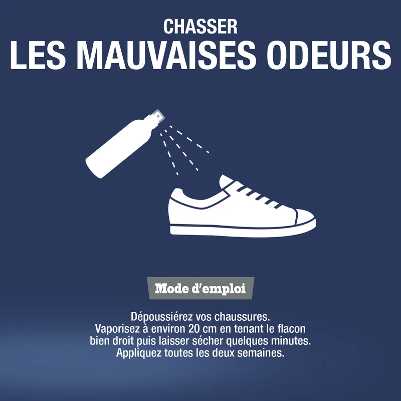 Désodorisant chaussures au bicarbonate