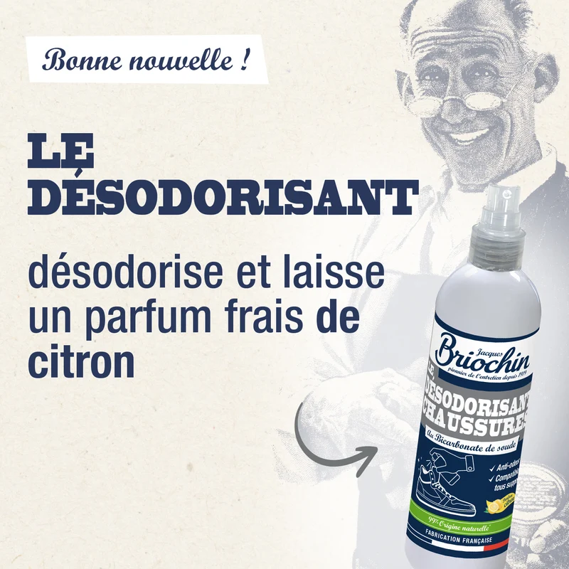 Désodorisant chaussures au bicarbonate