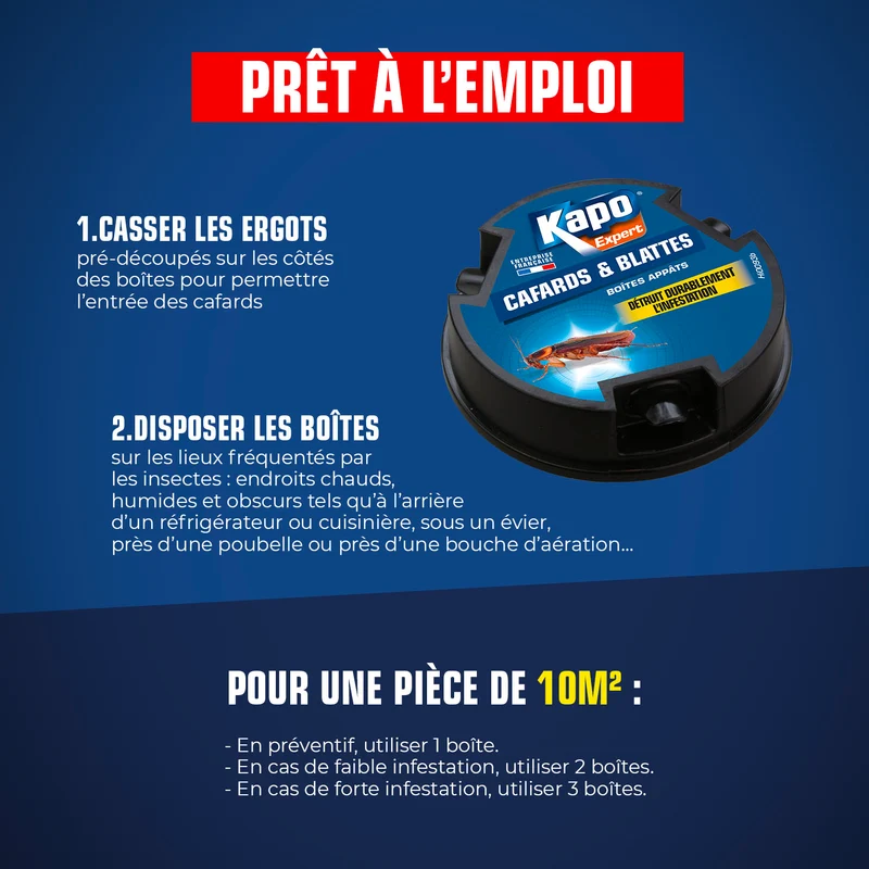 Boite appât cafards et blattes