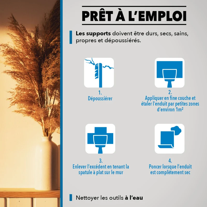 Enduit lissage pâte