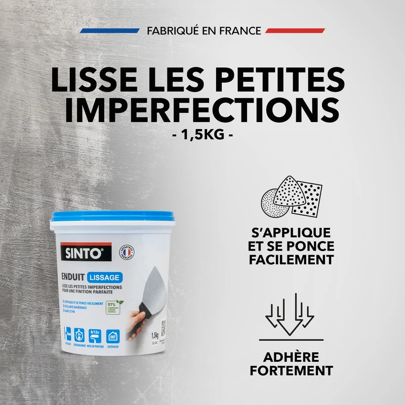 Enduit lissage pâte