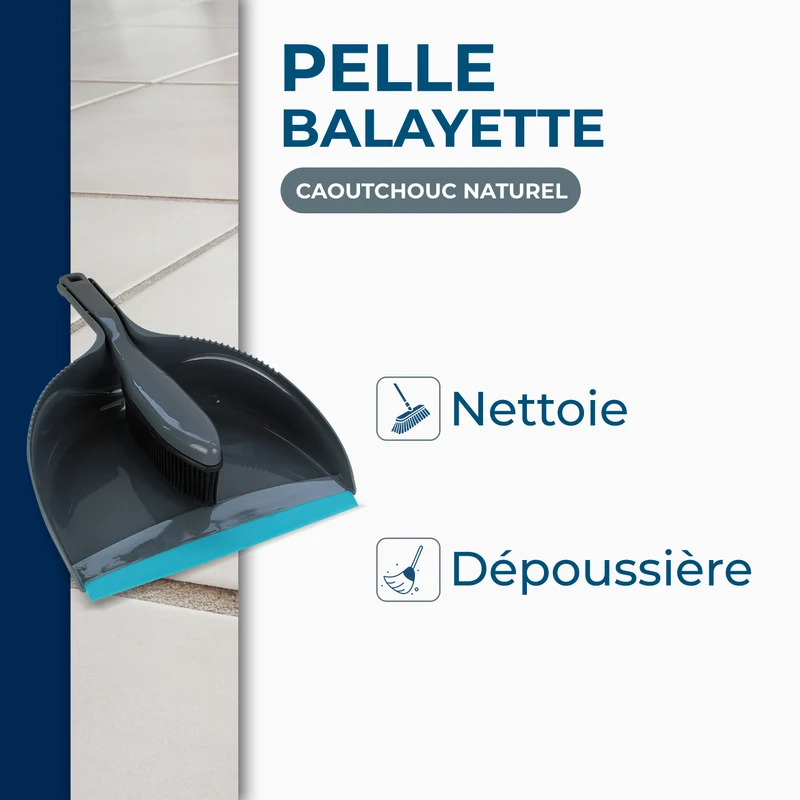 Pelle balayette caoutchouc