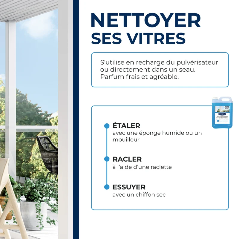 Nettoyant spécial vitres et miroirs