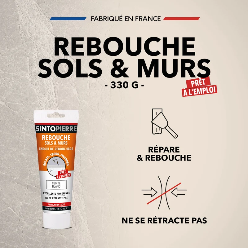 Rebouche sols et murs - enduit de rebouchage