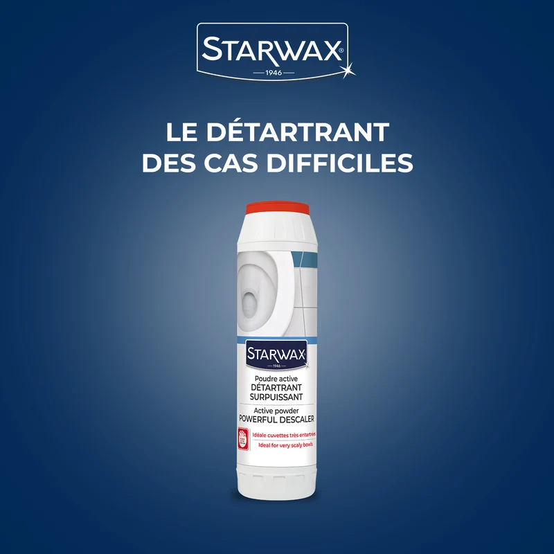 Détartrant surpuissant poudre pour WC