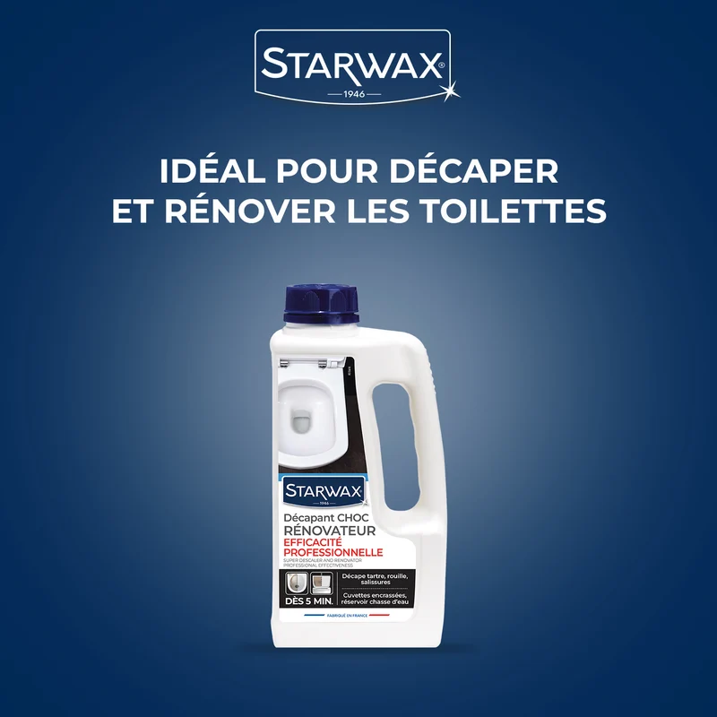 Décapant choc rénovateur WC - Efficacité Professionnelle