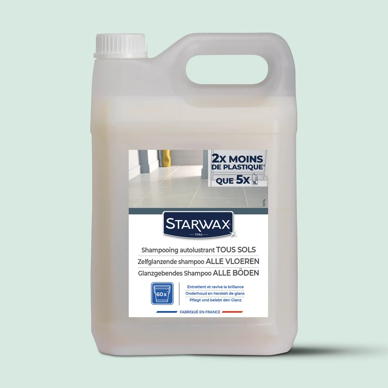 Shampooing autolustrant pour sols intérieurs
