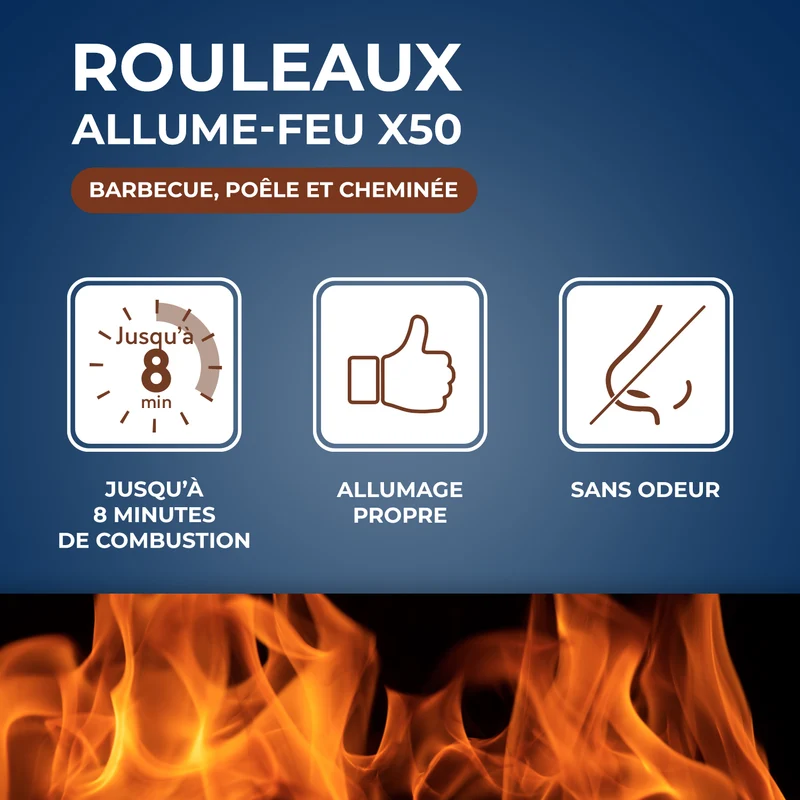 Rouleaux allume feu FSC®