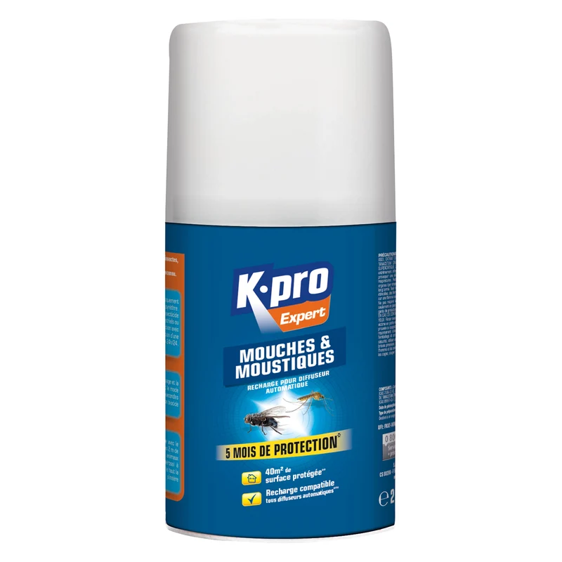 Recharge pour diffuseur automatique mouches moustiques