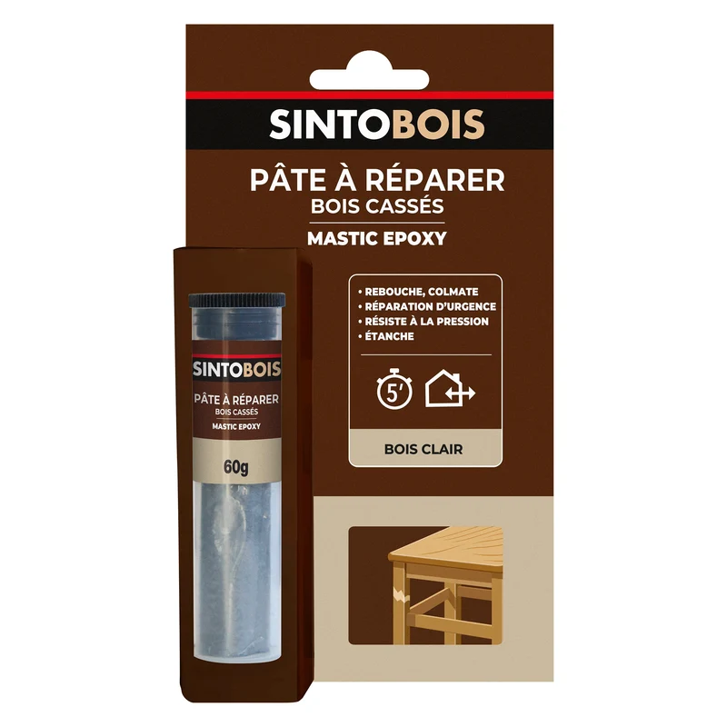 Répare vite, pâte à réparer bois epoxy