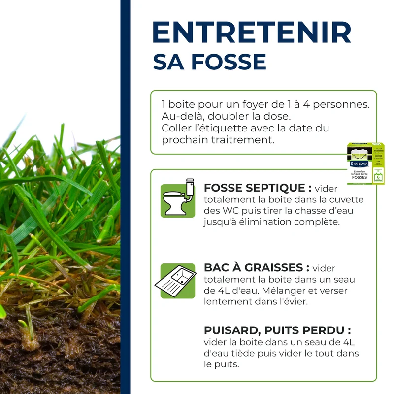 Entretien longue durée pour fosses septiques