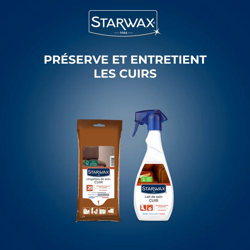 Lait de soin pour cuir