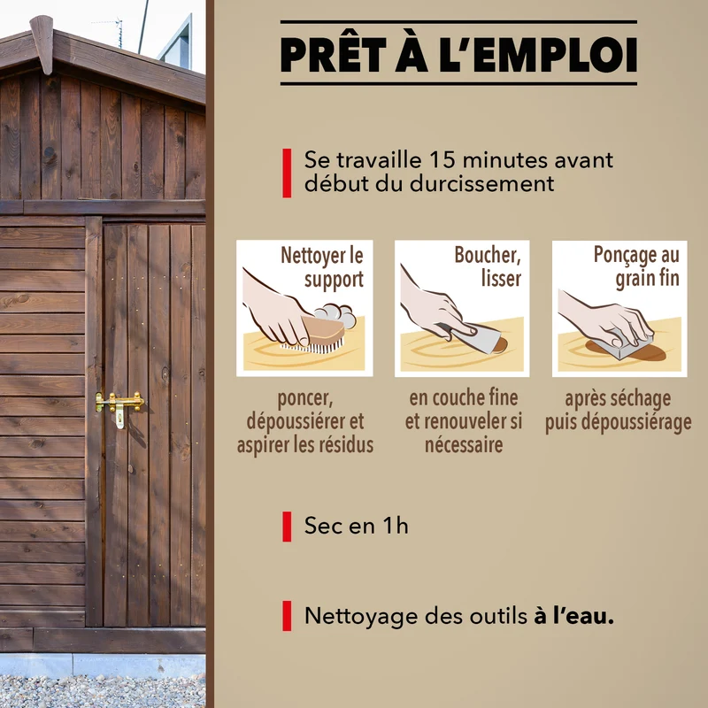 Lisse parfaitement le bois