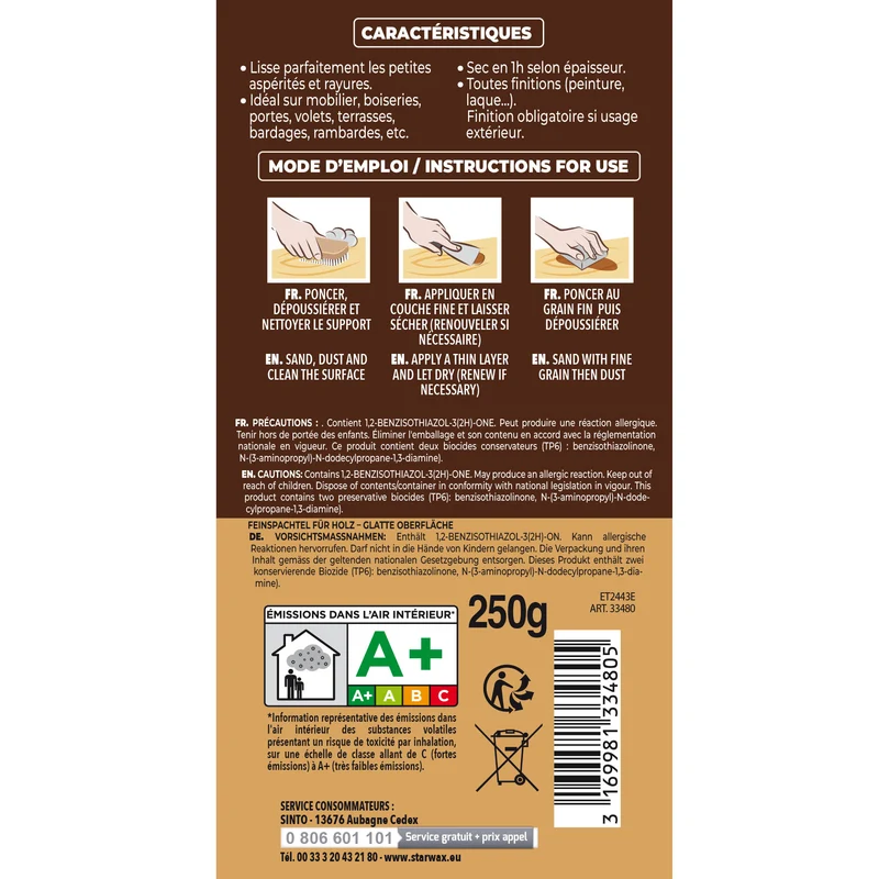 Lisse parfaitement le bois