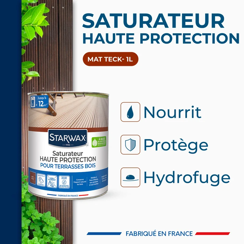 Saturateur Haute protection pour terrasses bois