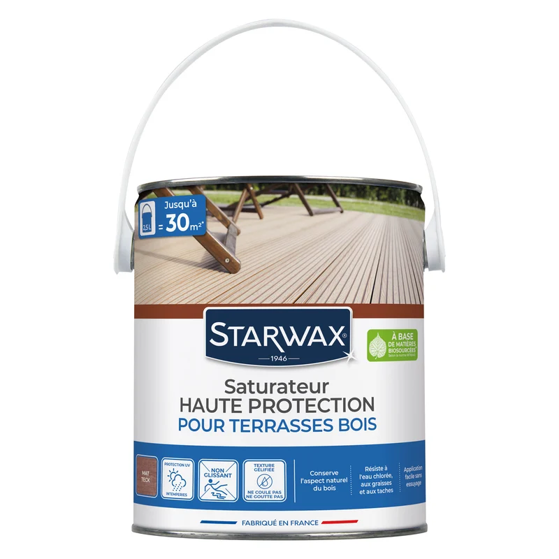 Saturateur Haute protection pour terrasses bois