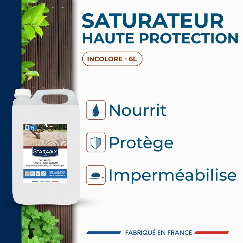 Saturateur Haute protection pour terrasses bois