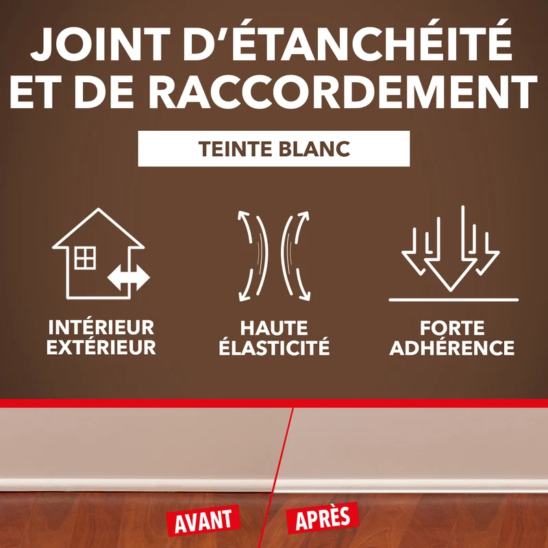 Rejointe parquets et boiseries - Etanchéité et raccordement