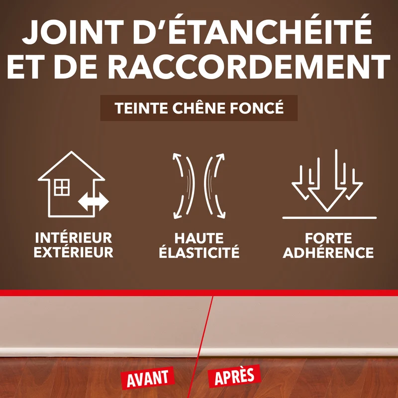Rejointe parquets et boiseries - Etanchéité et raccordement