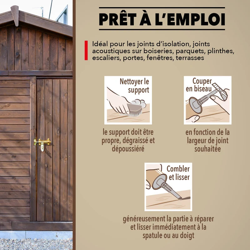 Rejointe parquets et boiseries - Etanchéité et raccordement
