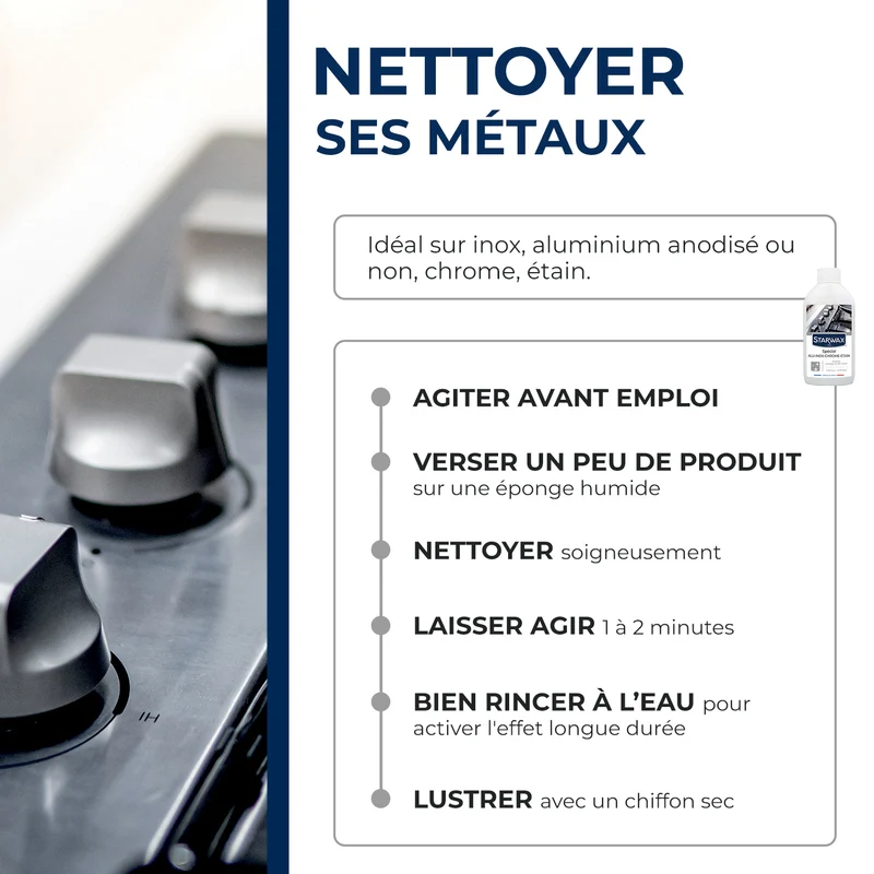 Nettoyant Alu Inox Chrome & Etain