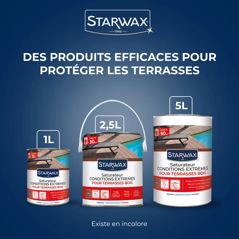 Saturateur bois extérieurs conditions extrêmes