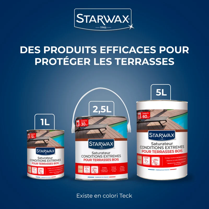Saturateur bois extérieurs conditions extrêmes