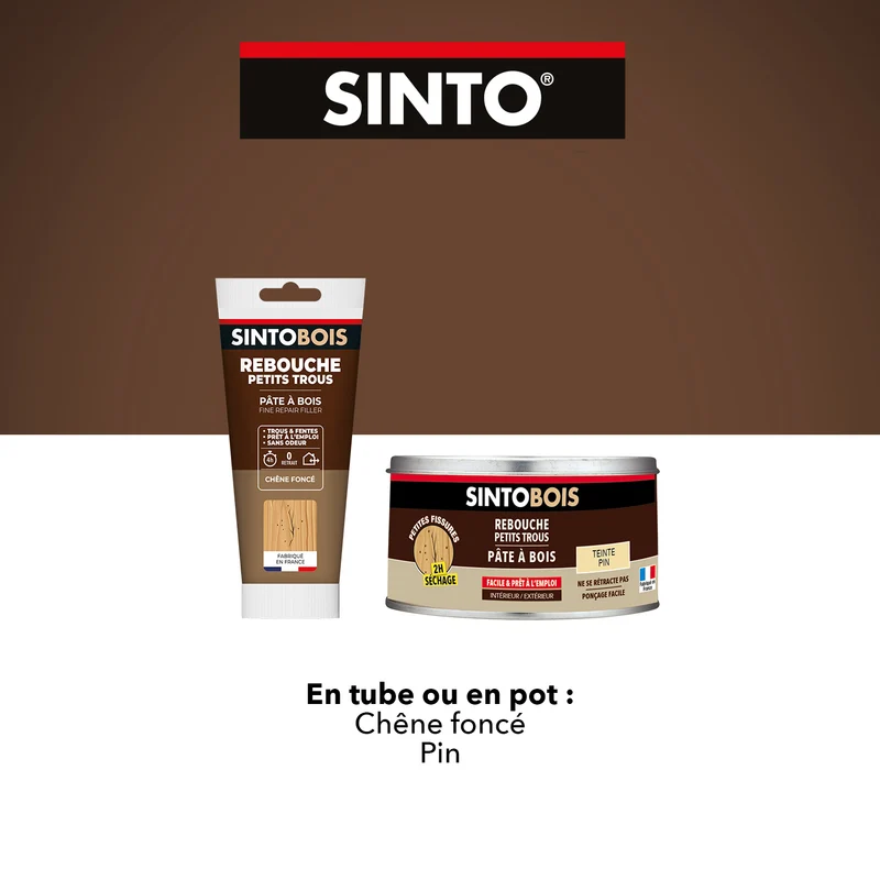 Rebouche imperfections - Pâte à bois naturel