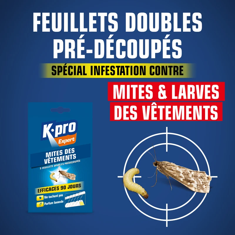Papier anti-mites des vêtements