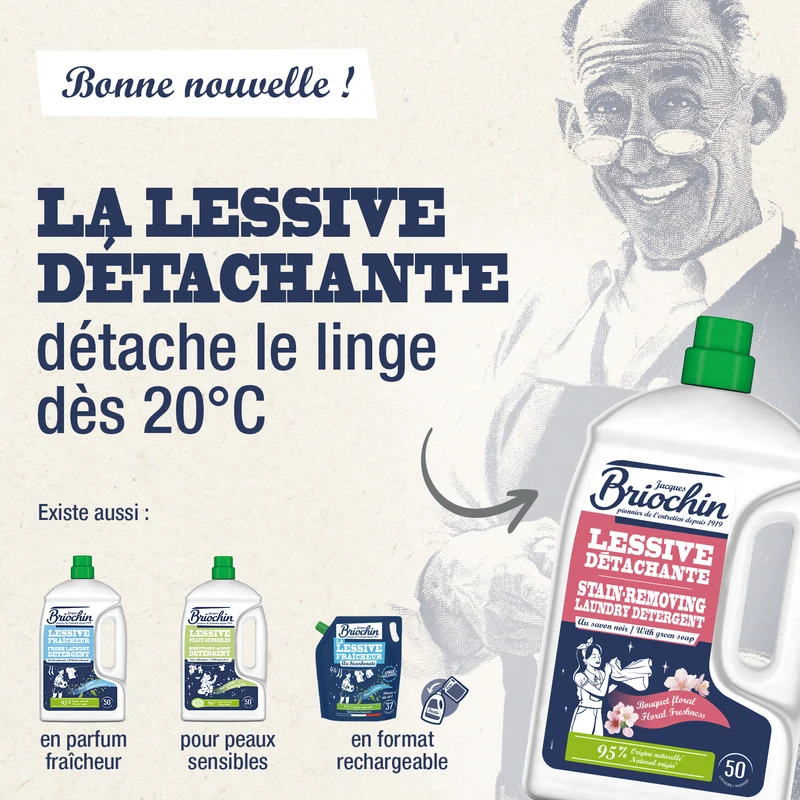 Ma Lessive au Savon Noir – Détachante – 50 Lavages