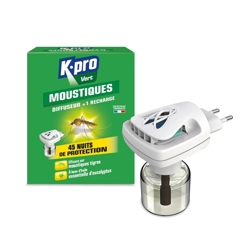 Diffuseur électrique anti moustiques + Recharge