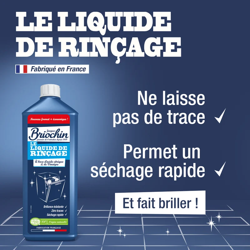 Le liquide de rincage à base d'acide citrique & de vinaigre