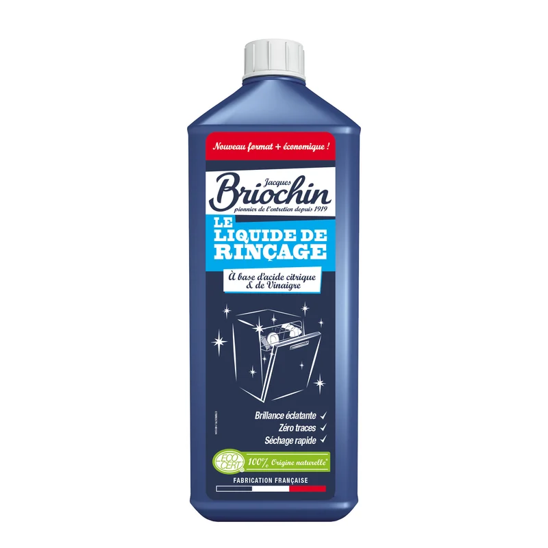 Le liquide de rincage à base d'acide citrique & de vinaigre