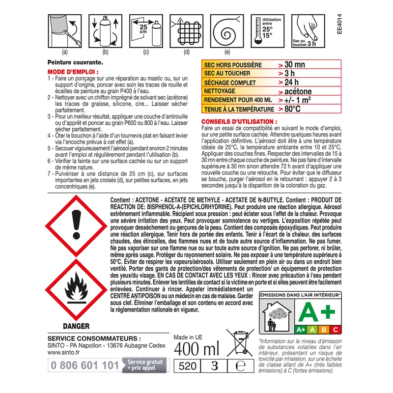 Peinture spécial radiateur blanc