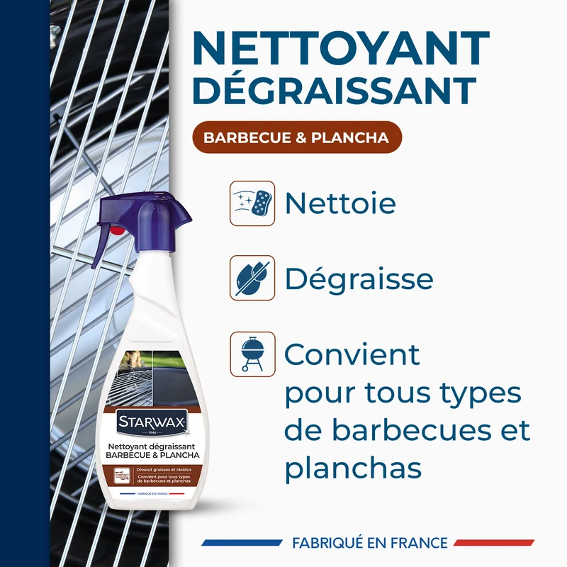 Nettoyant dégraissant pour plancha et barbecue